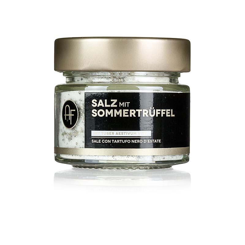 Truffelzout met zomertruffel (tuber aestivum), Appennino - 100 g - glas Truffelzout met zomertruffel (tuber aestivum), Appennino - 100 g - glas