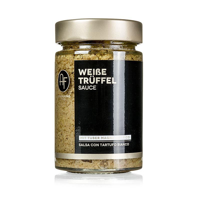 Trøffelsauce (SALSA Tartufata), med hvide trøfler (Tuber Magnatum), Appennino - 180 g - glas