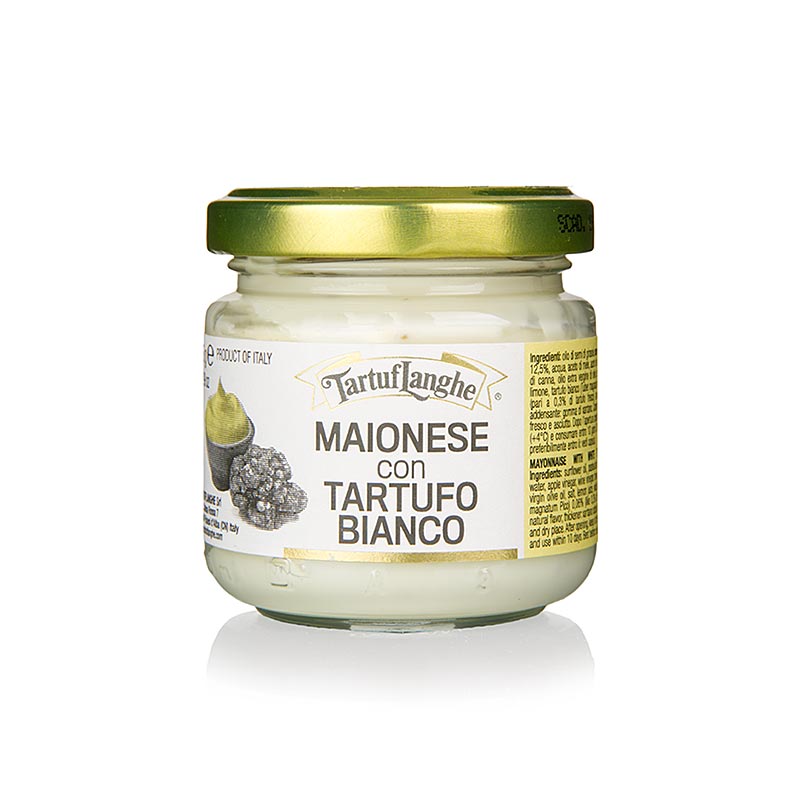 TARTUFLANGHE Mayonnaise mit weißem Trüffel - 85 g - Glas