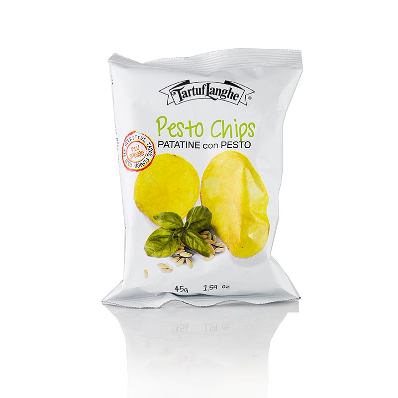 TARTUFLANGHE Pestochips, chips met pestosmaak - 45 g - zak