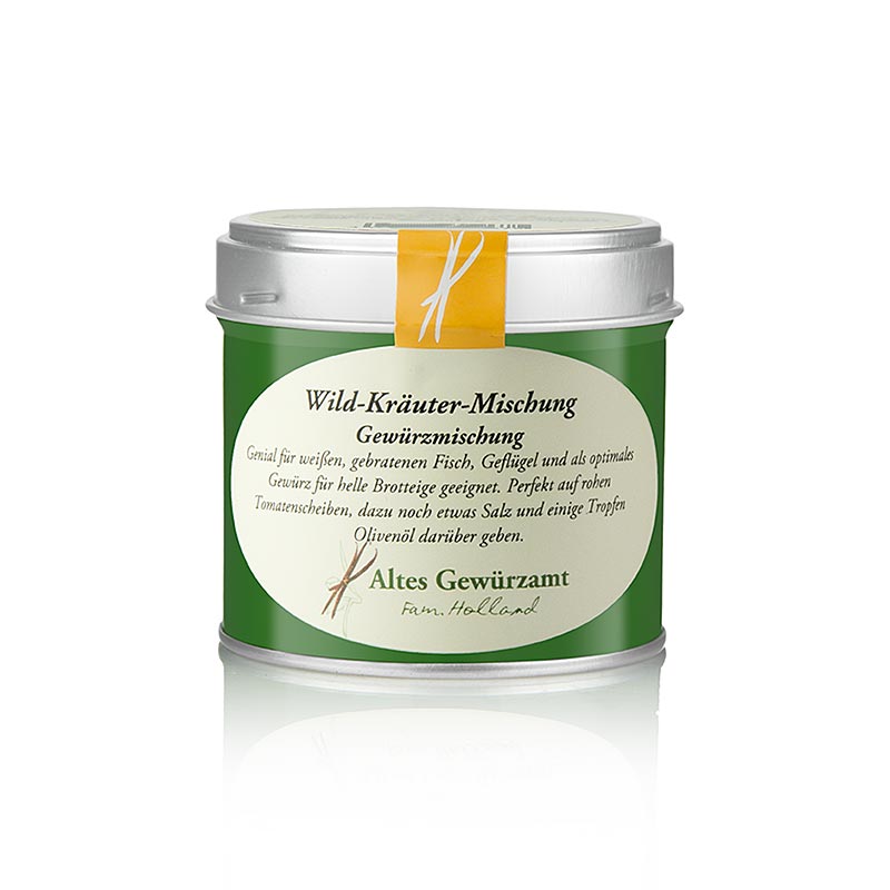 Wildkräutermischung, mediterrane Gewürzmischung, Altes Gewürzamt, Ingo Holland - 35 g - Dose