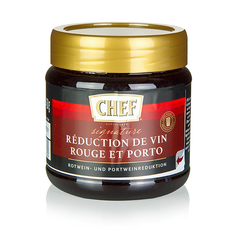 CHEF Premium Konzentrat - Rotwein & Portwein Reduktion, für ca.12 Liter - 450 g - Pe-dose