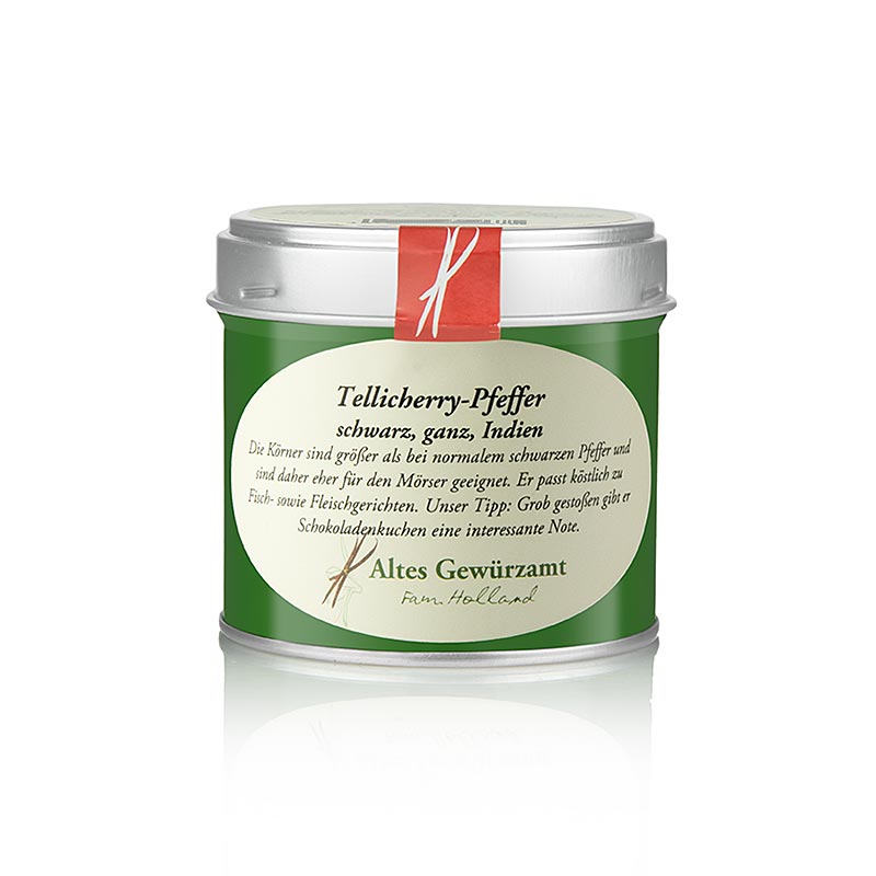 Poivre Tellicherry, poivre noir, Old Spice Office, Ingo Holland - 90g - peut