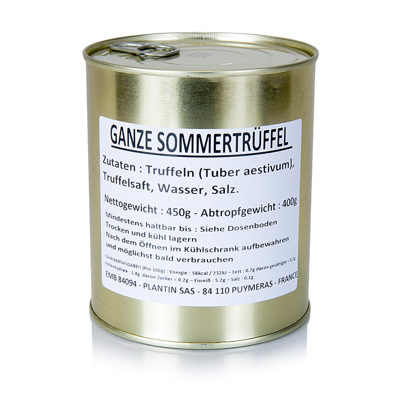 Sommertrüffel, ganze Trüffel, Plantin - 450 g - Dose Sommertrüffel, ganze Trüffel, Plantin - 450 g - Dose