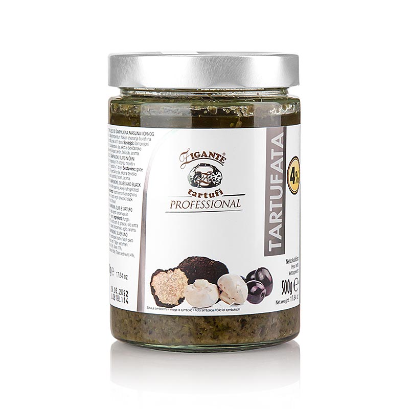 Truffle sauce, with summer truffle, Zigante Tartufi - 500 g - Glass