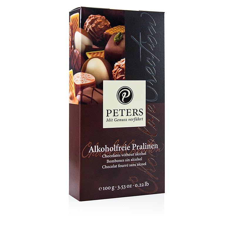 Pralinen-Mischung, alkoholfrei, 8 Stück, Peters - 100 g - Schachtel Pralinen-Mischung, alkoholfrei, 8 Stück, Peters - 100 g - Schachtel