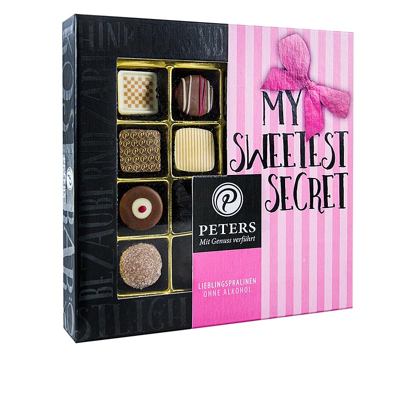 Pralinen-Mischung My Sweetest Secret, ohne Alkohol, 16 Stück, Peters - 200 g - Schachtel Pralinen-Mischung My Sweetest Secret, ohne Alkohol, 16 Stück, Peters - 200 g - Schachtel