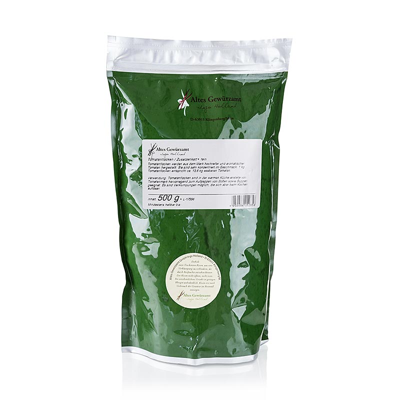Tomatenflocken, Altes Gewürzamt, Ingo Holland - 500 g - Beutel Tomatenflocken, Altes Gewürzamt, Ingo Holland - 500 g - Beutel