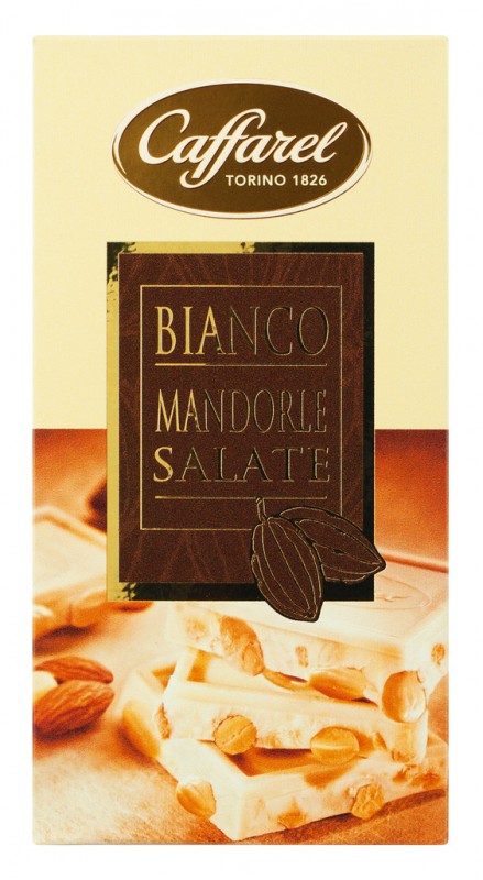 Tavolette al cioccolato bianco con mandorle, Weiße Schokolade mit Mandeln, Caffarel - 8 x 150 g - Display Tavolette al cioccolato bianco con mandorle, Weiße Schokolade mit Mandeln, Caffarel - 8 x 150 g - Display
