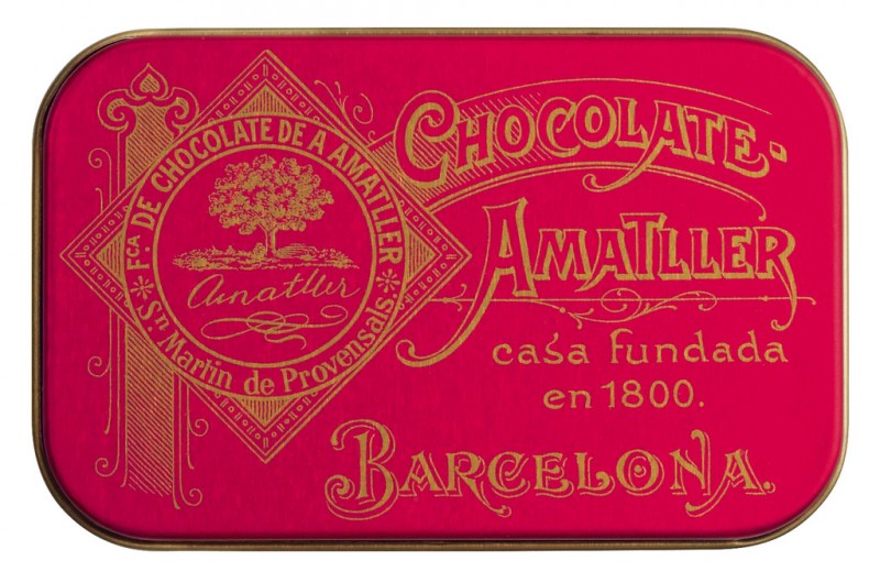 Amatllons, display, mandler dækket med chokolade, display, Amatller - 20 x 35 g - udstilling