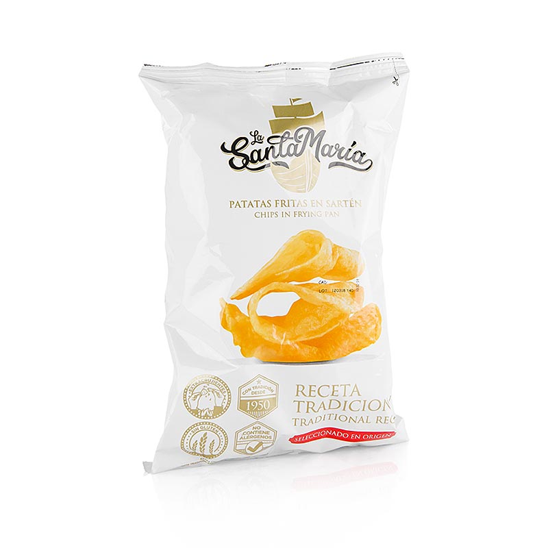 Kartoffelchips - gesalzen, La Santamaria - 140 g - Beutel