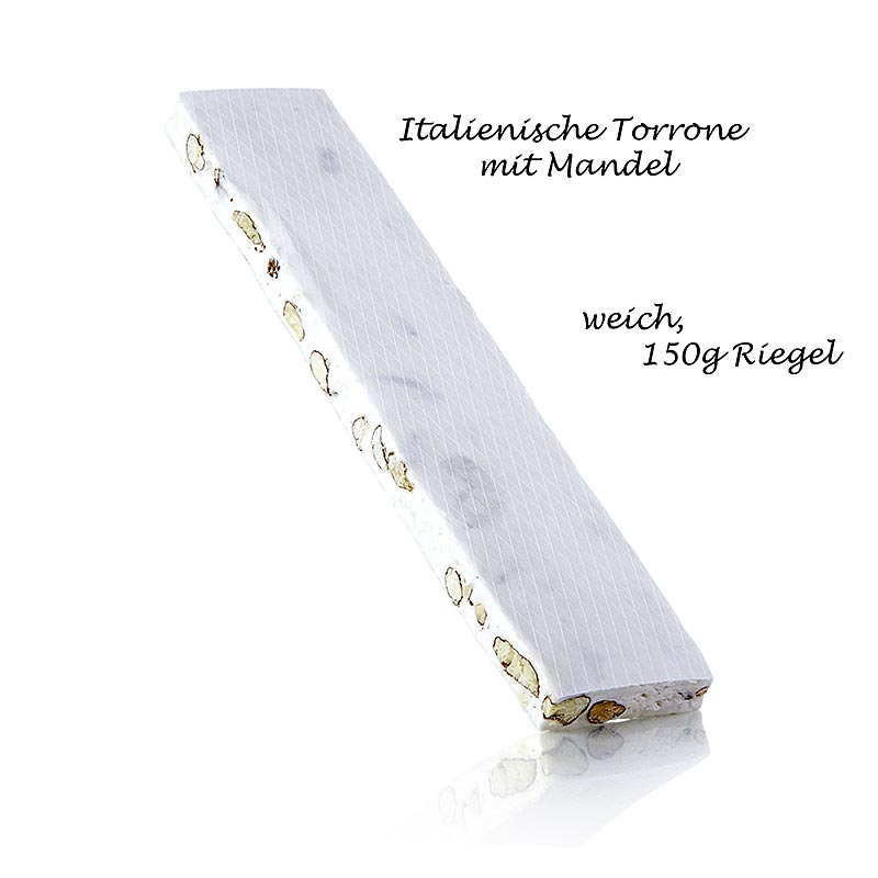 Italienische Torrone - Mandeln, weiche Riegel - 150 g - Packung Italienische Torrone - Mandeln, weiche Riegel - 150 g - Packung