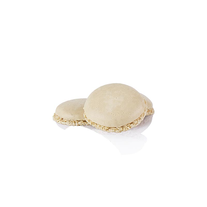 Macarons naturel, amandel meringue helften, voor vulling, Ø 3,5 cm - 921 g, 384 pc - karton