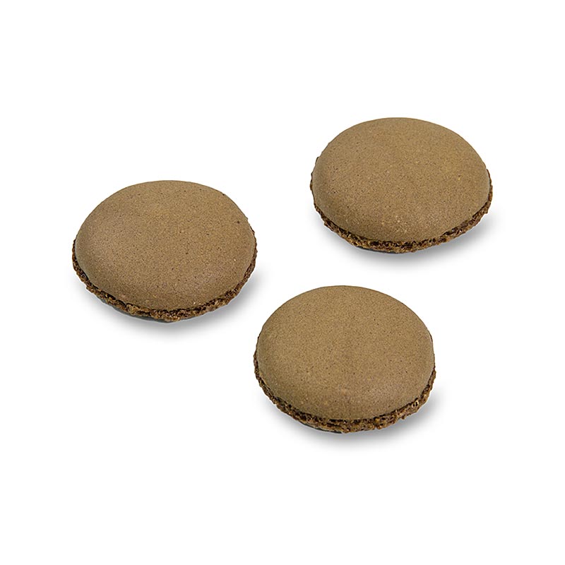 Macarons Chokolade (Almond Meringue) Ø 3,5cm (70234) - 1,34 kg, 384 stk - karton