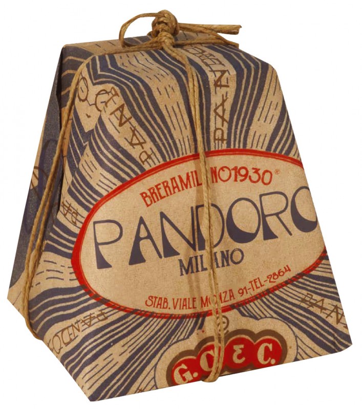 Pandoro Classico, Traditioneller Hefekuchen, Geschenkpackung, Breramilano 1930 - 1.000 g - Stück Pandoro Classico, Traditioneller Hefekuchen, Geschenkpackung, Breramilano 1930 - 1.000 g - Stück