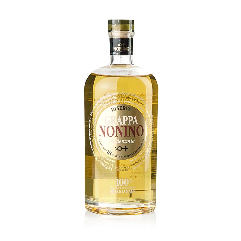 Grappa Vendemmia Riserva di Annata, holzfassgereifter Grappa, 41% vol., Nonino - 700 ml - Flasche