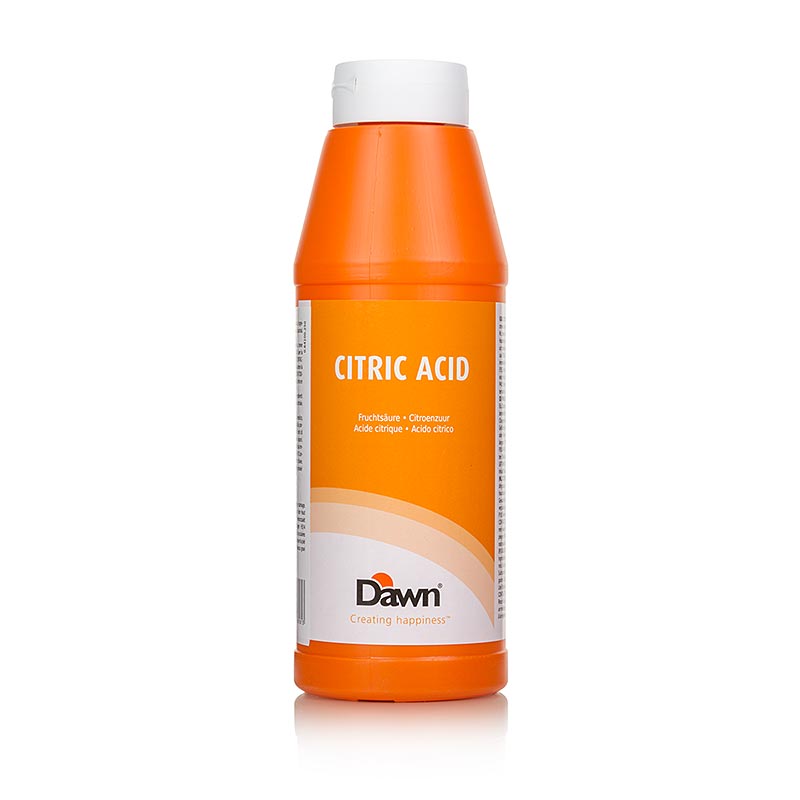 Acide de fruit, acide citrique liquide - 1 kg - Bouteille PE