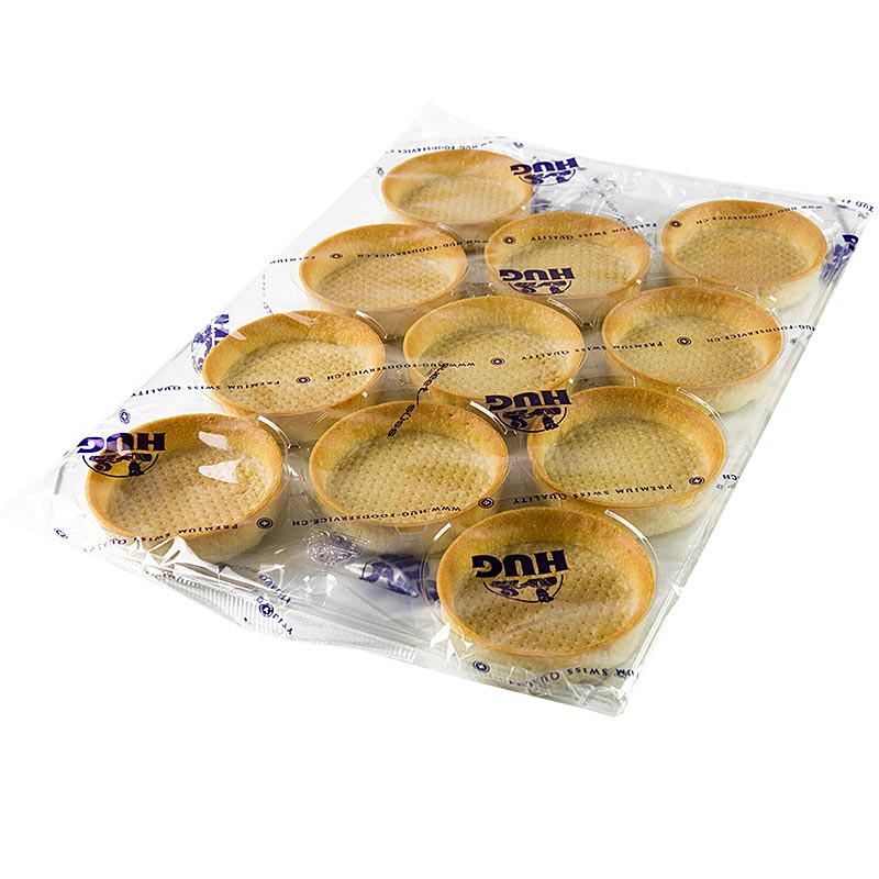 Dessert tartlets - Filigrano, round, Ø 8.3cm, H 20mm, short pastry - 55 pieces - carton