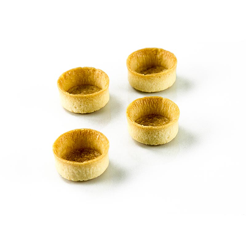 Mini dessert tartlets - filigran, rund, Ø 3,8 cm, H 1,8 cm, kort wienerbrød - 200 h - karton