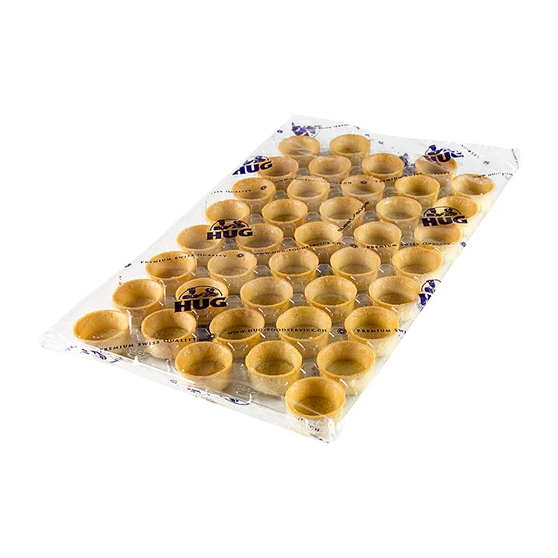 Mini snack tartlets, filigree, round, Ø 3.8cm, H 18mm - 1.32 kg, 200 pcs - carton