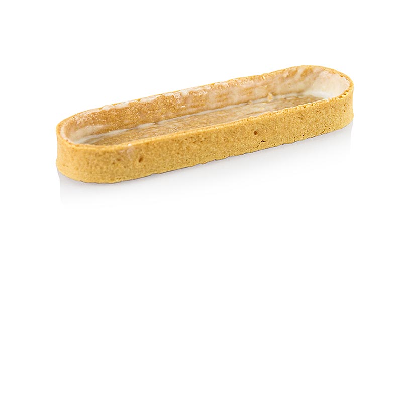 Dessert-Tartelettes Vanilla, Eclair, gecoated,125 x 37 x 15 mm, La Rose Noire - 1,584 kg, 72 Stück - Karton