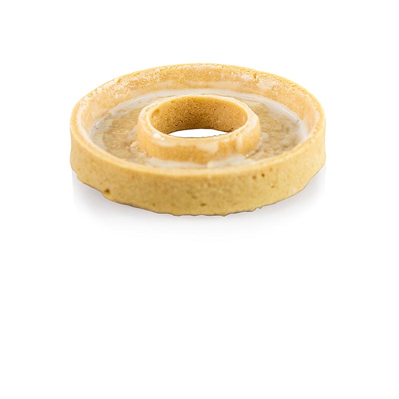 Vanille desserttaartjes, TartNut, gecoat, Ø 80 x 14 mm h - 1,3 kg, 54 stuks - karton