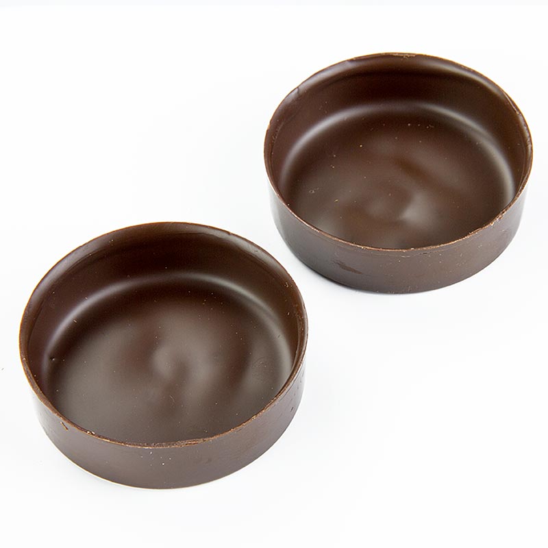 Chocoladevorm rond medium, donker, Ø 57 x 16 mm - 100 stuks - karton
