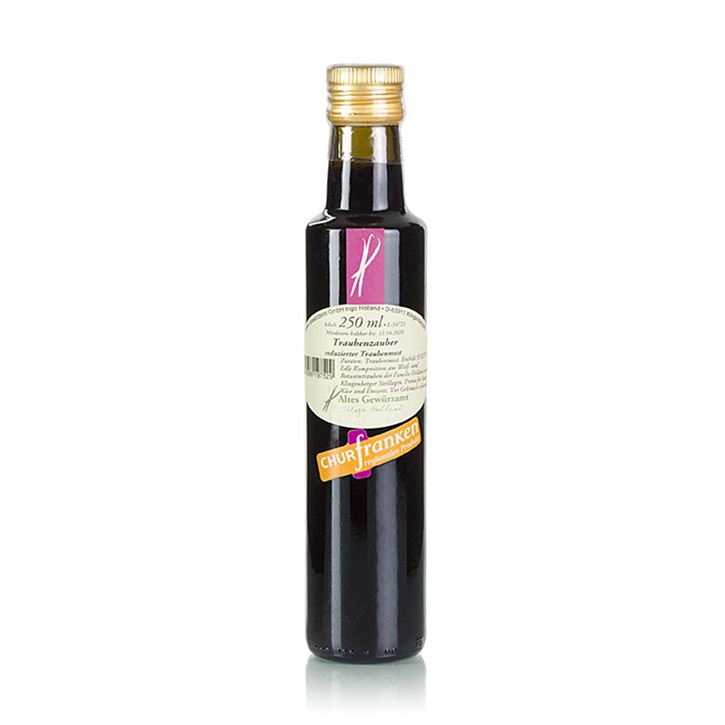 Magie du raisin Churfranken, réduction du moût de raisin, ancien bureau d`épices, Ingo Holland - 250 ml - bouteille