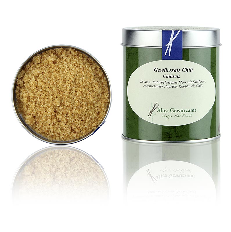 Gewürzsalz mit Chili, Altes Gewürzamt, Ingo Holland - 180 g - Dose Gewürzsalz mit Chili, Altes Gewürzamt, Ingo Holland - 180 g - Dose