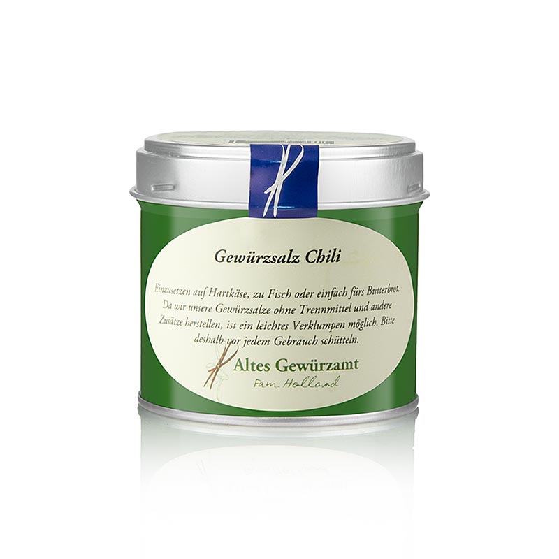 Gewürzsalz mit Chili, Altes Gewürzamt, Ingo Holland - 180 g - Dose Gewürzsalz mit Chili, Altes Gewürzamt, Ingo Holland - 180 g - Dose