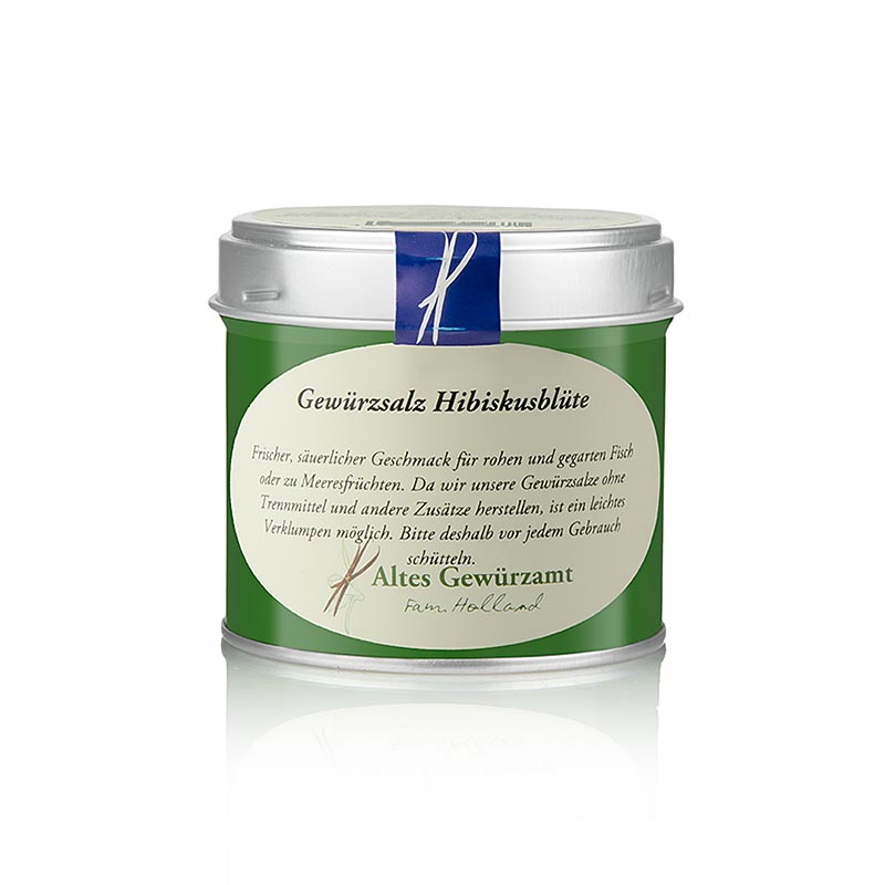 Gewürzsalz mit Hibiskusblüte, Altes Gewürzamt, Ingo Holland - 190 g - Dose Gewürzsalz mit Hibiskusblüte, Altes Gewürzamt, Ingo Holland - 190 g - Dose