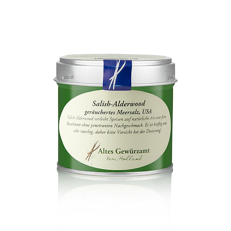 Gerookt Zeezout - Salish-Alderwood, Old Spice Office, Ingo Holland - 170 g - Kan Gerookt Zeezout - Salish-Alderwood, Old Spice Office, Ingo Holland - 170 g - Kan