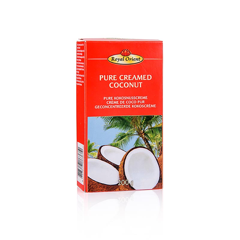 Kokoscreme blok - 200 gr - Karton