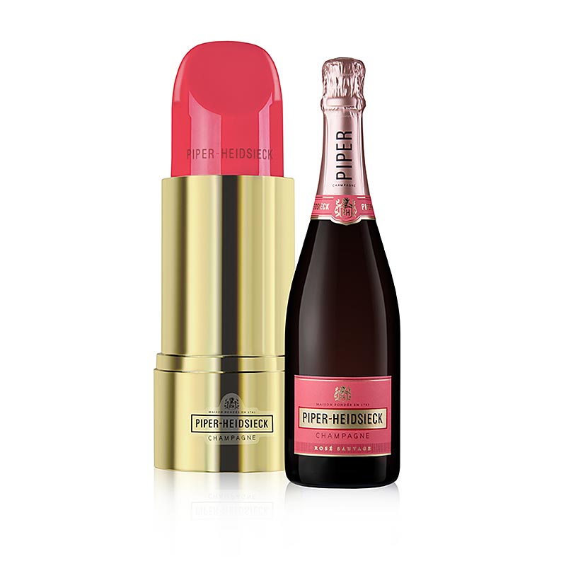 Champagner Piper Heidsieck Lipstick Edition rose, Sauvage, brut, 12% vol. - 750 ml - Flasche Champagner Piper Heidsieck Lipstick Edition rose, Sauvage, brut, 12% vol. - 750 ml - Flasche