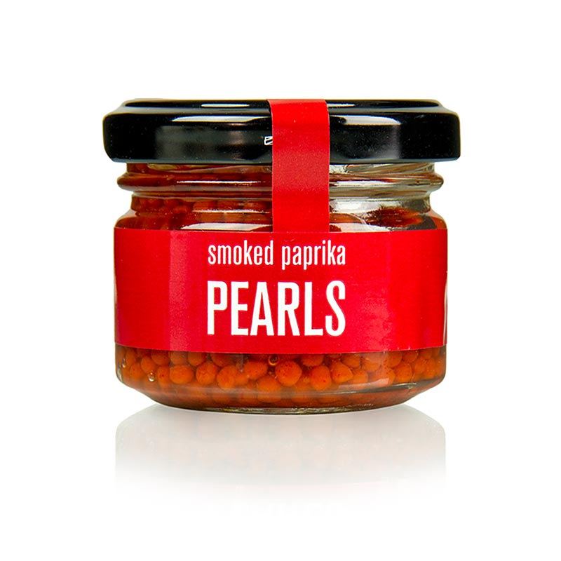 Spice caviar pearls with smoked paprika, La Chinata - 50 g - Glass