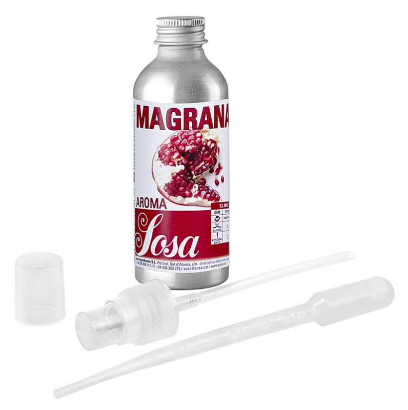 Aroma Granatapfel, flüssig Sosa - 50 g - Aluflasche Aroma Granatapfel, flüssig Sosa - 50 g - Aluflasche