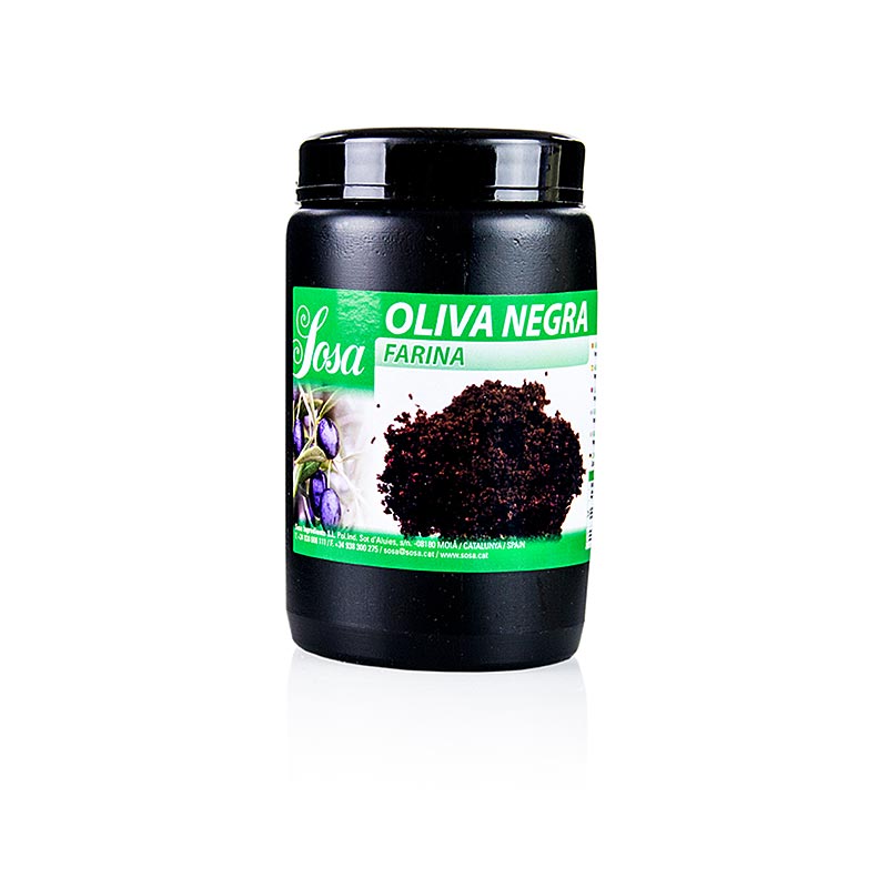 Sosa-pulver - sort oliven, frysetørret (38025) - 150 g - Pe kan
