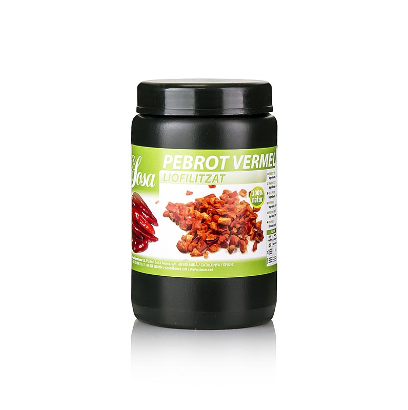 Gefriergetrocknete Paprika, rot, gewürfelt Sosa - 30 g - Pe-dose Gefriergetrocknete Paprika, rot, gewürfelt Sosa - 30 g - Pe-dose