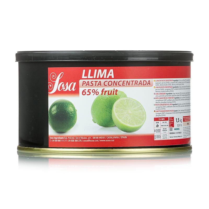 Sosa Paste - Limettenpaste - 1,5 kg - Dose Sosa Paste - Limettenpaste - 1,5 kg - Dose