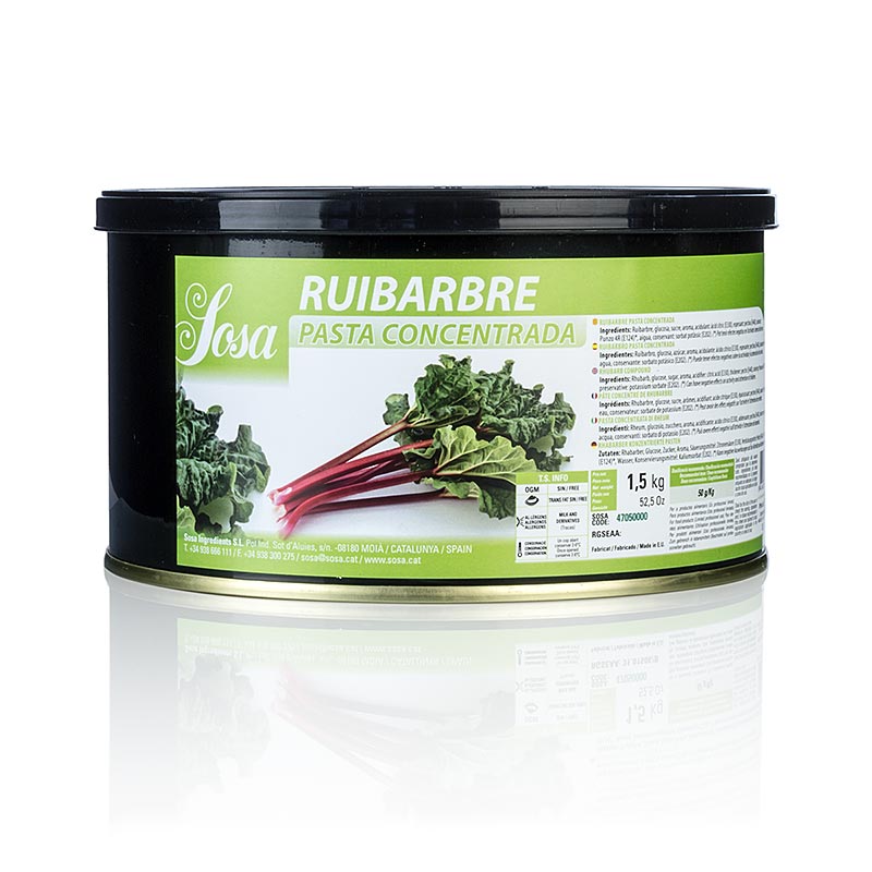 Sosa Paste - Rhabarber - 1,5 kg - Dose Sosa Paste - Rhabarber - 1,5 kg - Dose
