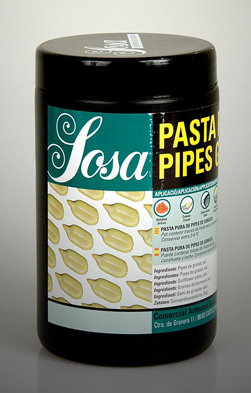 Sosa Paste - Sonnenblumenkern, 100% - 1 kg - Pe-dose Sosa Paste - Sonnenblumenkern, 100% - 1 kg - Pe-dose