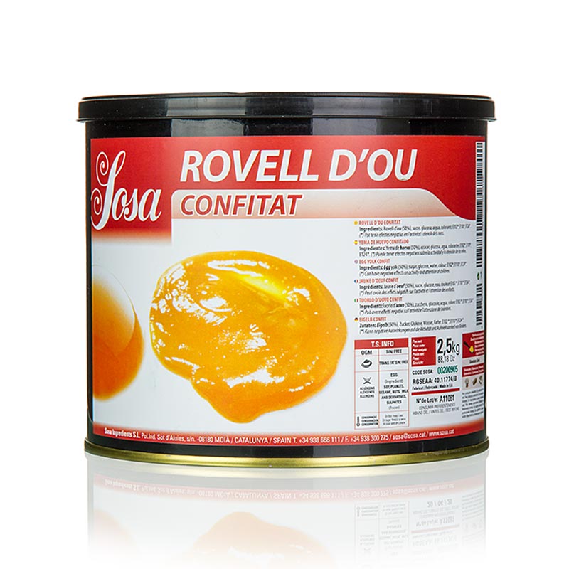 Sosa Confit egg yolk (00200905) - 2.5 kg - can Sosa Confit egg yolk (00200905) - 2.5 kg - can