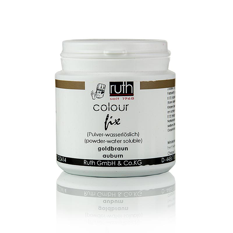 Colorant alimentaire en poudre, brun dore, soluble dans l`eau