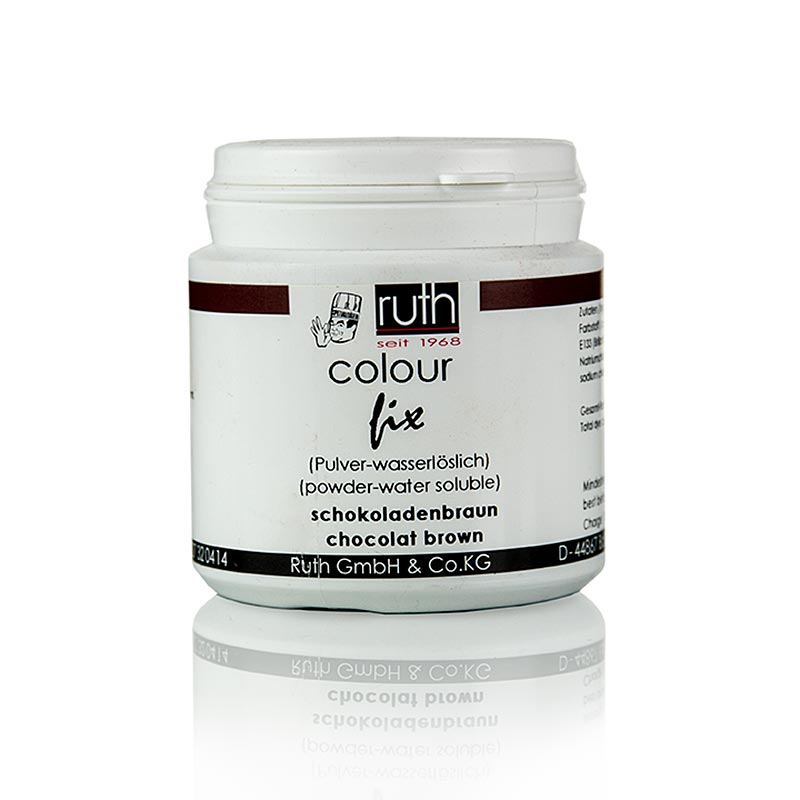 Colorant alimentaire en poudre, marron chocolat, soluble dans l`eau, 9111,  Ruth, 50 grammes, Pe peut