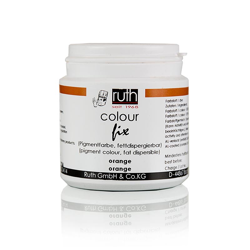 Pigment color, orange, fat-soluble powder, 9204, Ruth - 20g - Pe can