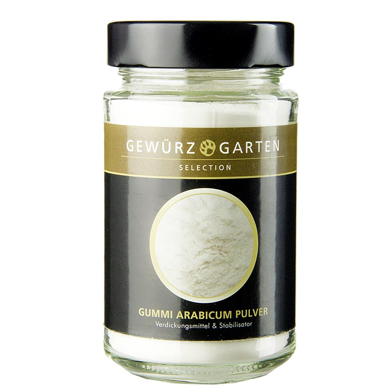 Gewürzgarten Gummi Arabicum-Pulver, als Gelier- und Oberflächenbehandlungsmittel - 110 g - Glas