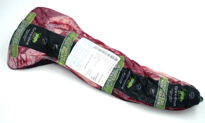 Filet without chain, beef, meat, Greenlea from New Zealand - about 2.2 kg - vacuum