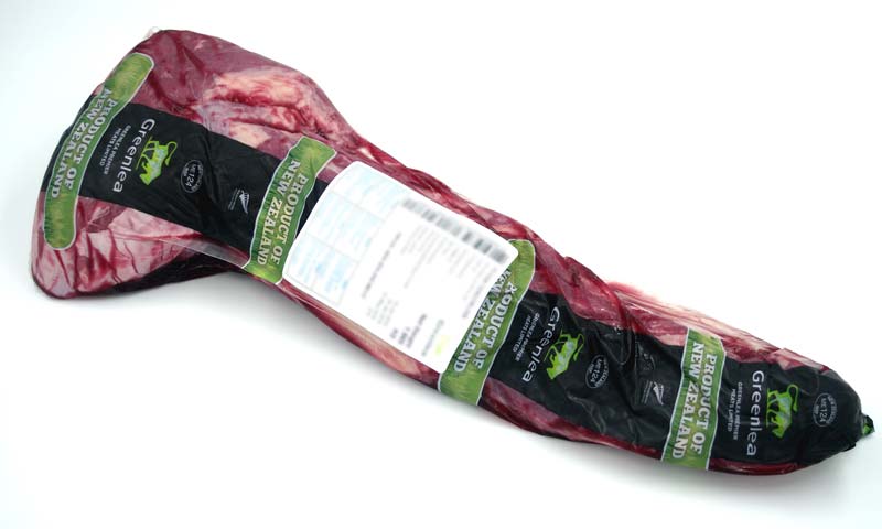 Filet sans chaîne, boeuf, viande, Greenlea de Nouvelle-Zélande - environ 2,2 kg - vide