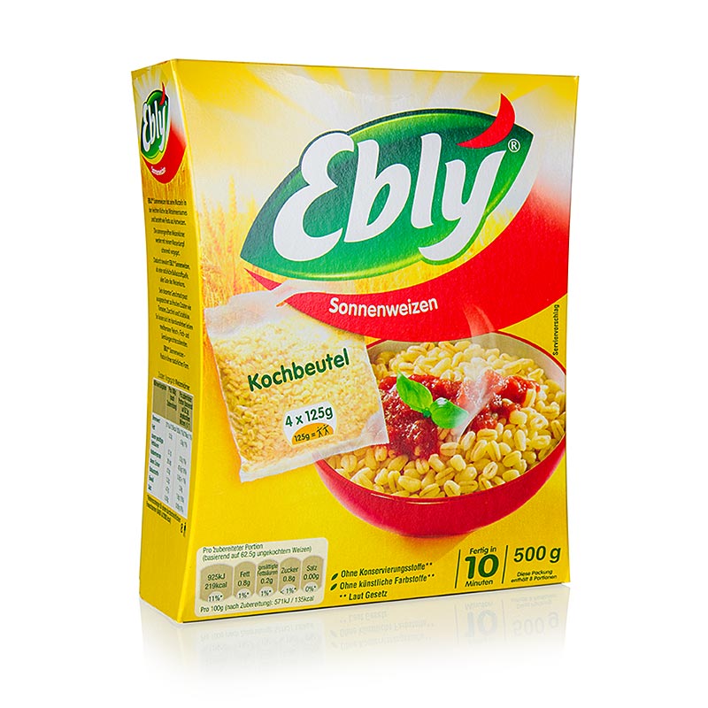 Ebly - vorgekochter Weichweizen (Zartweizen) - 500 g - Beutel Ebly - vorgekochter Weichweizen (Zartweizen) - 500 g - Beutel