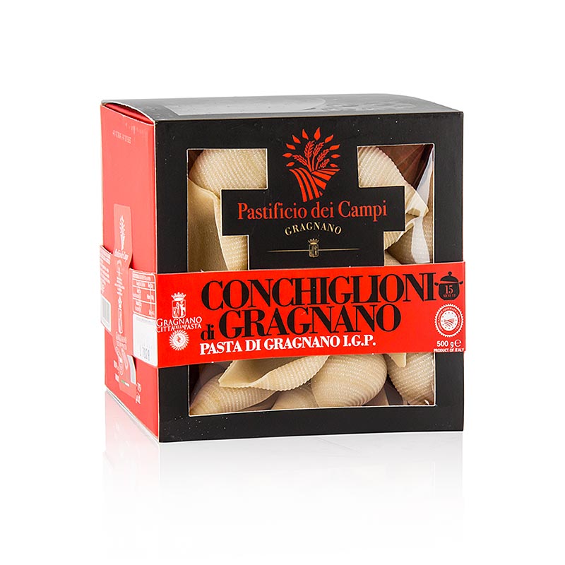 Pastificio dei Campi - No.57 Conchiglioni, große Muschel, Pasta di Gragnano IGP - 500 g - Box